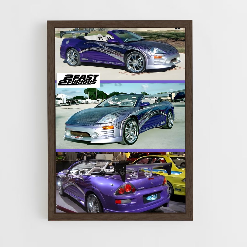 Poster Purple Speedster – affiche Mitsubishi (vue 5)